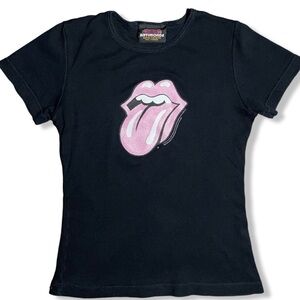 Vintage Y2K 2004 Rolling Stones Baby Tee